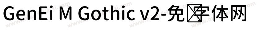 GenEi M Gothic v2字体转换
